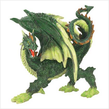 Emerald Dragon Figurine
