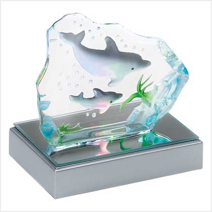 Dolphin Crystal Sculpture