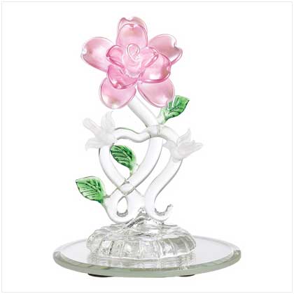 Spun-Glass Rose And Doves