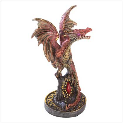 Ruby Dragon Figurine