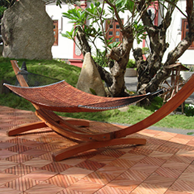 Vifah VIFAH.138G Arc Hammock Stand - Wood