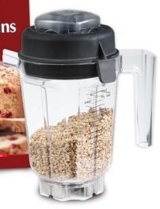 VitaMix 15845 Eastman Tritan Container with Dry Blade 2 Part Lid and Book