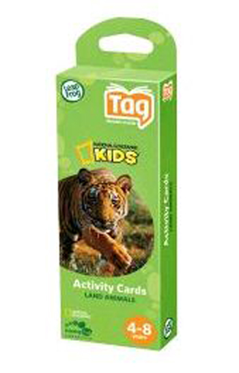 Leapfrog Enterprises LFC28114 National Geographic Kids Activity Cards Land Animals Age 4-8