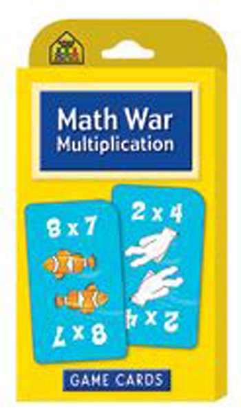 School Zone Publishing Szp05032 Math War Multiplication Game Cards