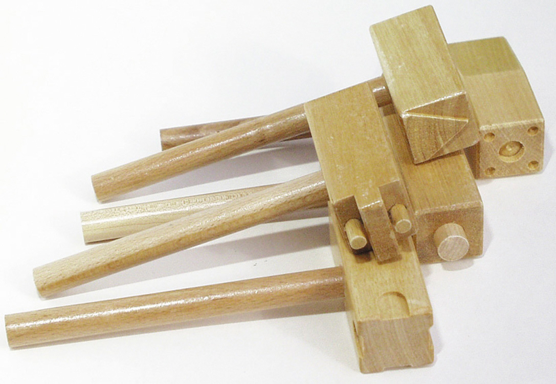 CHENILLE KRAFT COMPANY CK3747 WOODEN CLAY HAMMERS