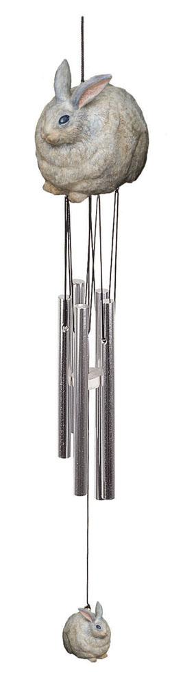 gc1504 Evergreen Enterprises, Inc Portly Bunny Windchime