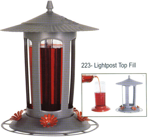 Perky Pet Lightpost Top Fill Hummingbird Feeder