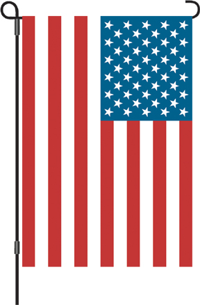 Pd51611 12" X 18" U.s.a. Garden Flag