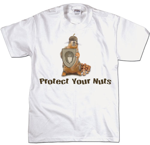 Arundale ARPROTL 12 W x 15 L x 1 H Protect Your Nuts TShirt Large