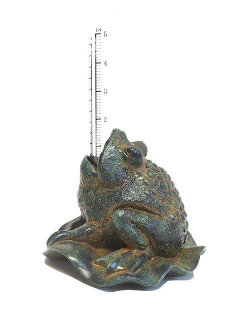 Echo Valley EV5011 91/2 Frog Textured Rain Gauge  Green