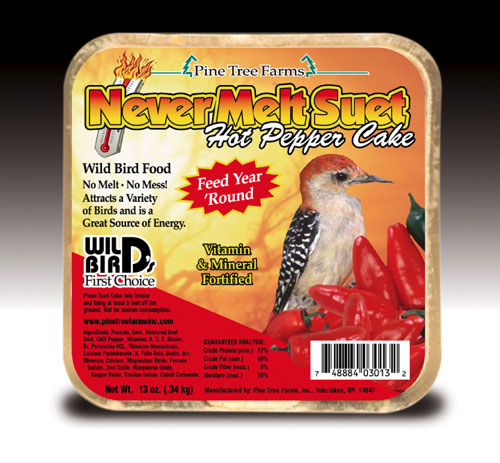 Ptf3013 12 Oz. Never Melt Suet Hot Pepper Bird Seed