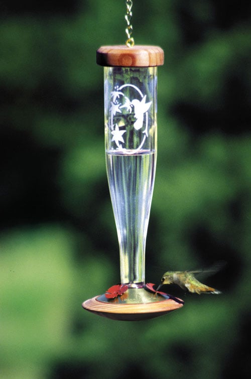 UPC 810070001049 product image for Schrodt PBBSHBLCE Crystal Etched Hummingbird Lantern | upcitemdb.com