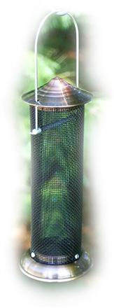 Woodlink WLCOPTMINI Brushed Copper Mini Thistle Bird Feeder
