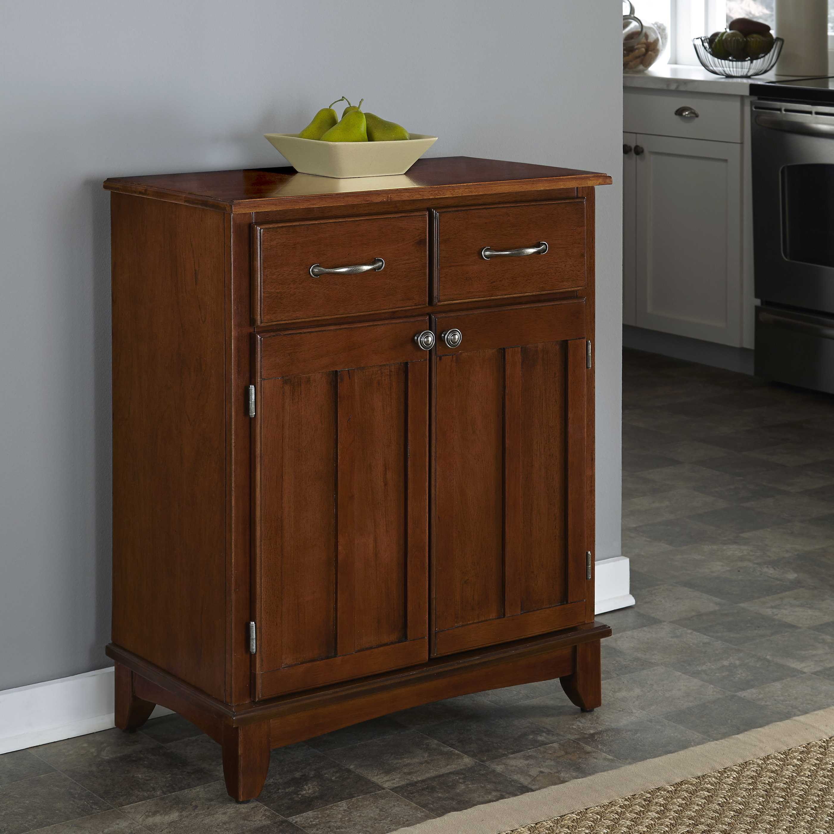 Home Styles 50010072 Cherry Buffet with Cherry wood Top Cherry