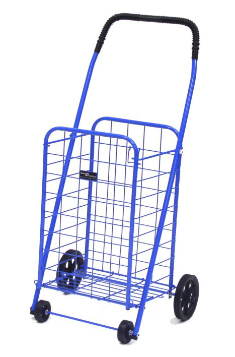 033bl Highly Durable Epoxy Coated Mini Shopping Cart - Blue