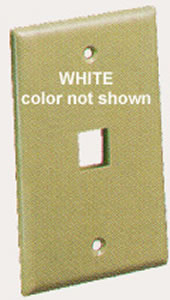 ICC FACE-1-WH 1 Port Faceplate - White ICC FACE-1-WH 1 Port Faceplate - White