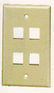 ICC FACE-4-IV 4 Port Faceplate - Ivory ICC FACE-4-IV 4 Port Faceplate - Ivory