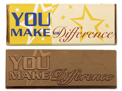 310003 You Make The Difference Wrapper Bars - Pack Of 50