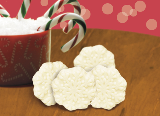 320500 White Chocolate Snowflakes - Pack of 250