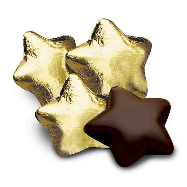 305010 Stars In Gold Foil-dark - Pack Of 34