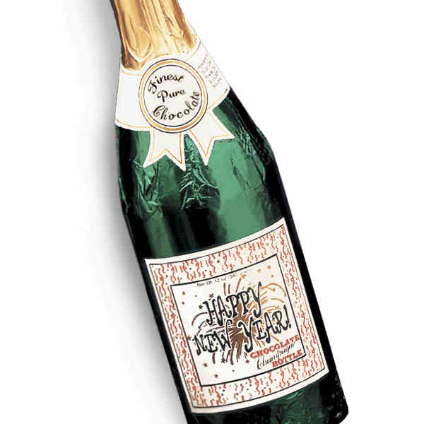 321015 New Year Champagne Bottle - Pack Of 4