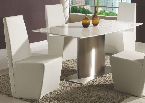 Cynthia Dining CYNTHIADTWHTT Surf Marble Dining Table Top  White