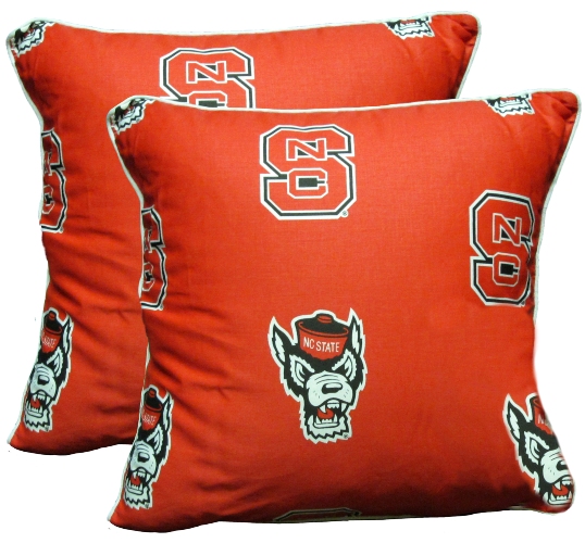 Ncsdppr Nc State 16 X 16 Decorative Pillow Set