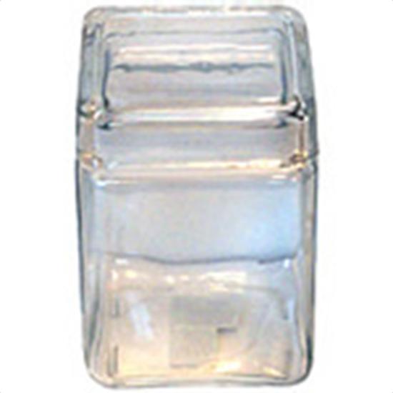Square Glass Jar With Glass Lid 48 Oz. 217661
