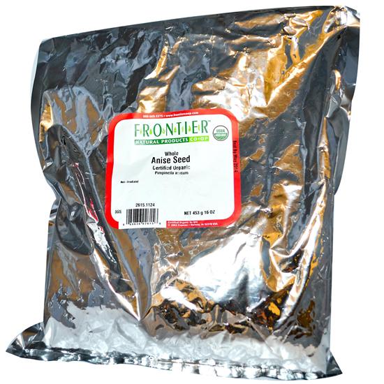Frontier Bulk Anise Seed Whole Organic 1 Lb. Package 2615