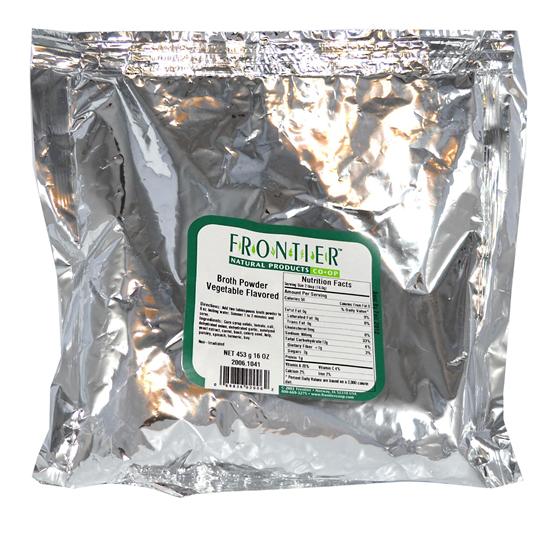 Frontier Bulk Broth Powder - Vegetable 1 Lb. Package 2006