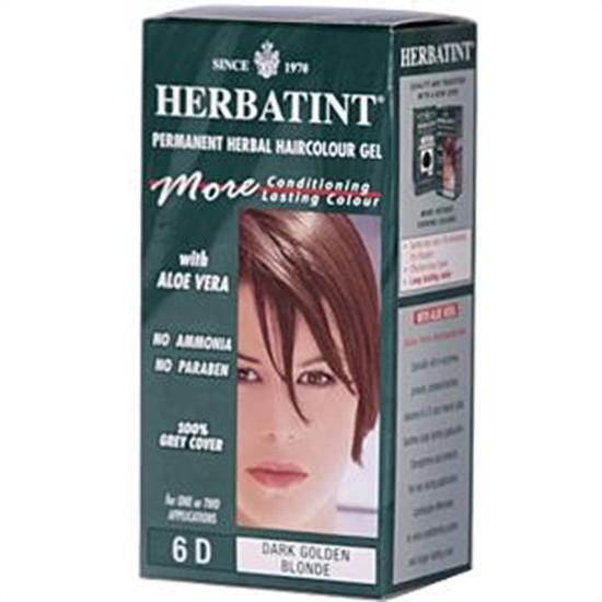 Herbatint 6d Dark Golden Blonde Permanent Herbal Hair Color Gel 4.5 Fl. Oz. 218237