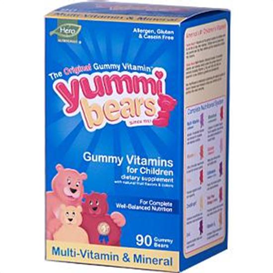 Hero Nutritional Products Yummi Bears Multi-vitamin & Mineral Vitamins & Supplements 90 Count 206267
