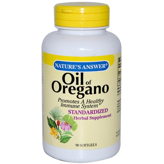 Nature's Answer Standardized Extract Supplement Oil Of Oregano 90 Softgels 215684
