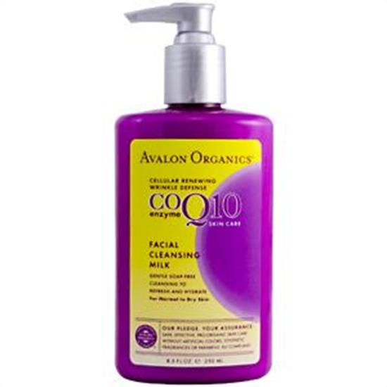 Avalon Organics Co-enzyme Q10 Skin Care Coq10 Facial Cleansing Milk 8.5 Fl. Oz. 211774