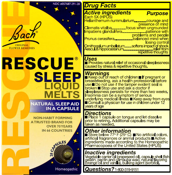 Bach Rescue Remedy Rescue Sleep Liquid Melts 28 Capsules 223744