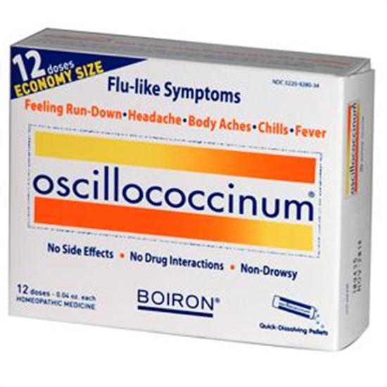 Boiron Homeopathic Medicines Oscillococcinum 12 Doses Cold & Flu 223201