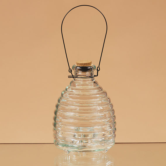 Oddity 79349 5 in. x 8 in. Glass Rings Wasp Trap Decorative Vase  Pack of 3