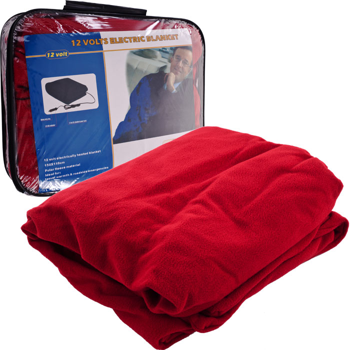 Trademark Poker TrademarkT Electric Blanket for Automobile 12 volt Red