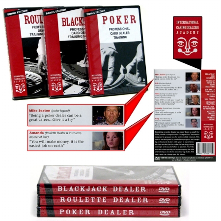 Trademark Poker 10ICDSET Set of Three Dealing Training Videos