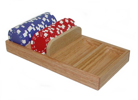 Trademark Poker Oct34 Solid Wood Chip Tray...Chip Holders