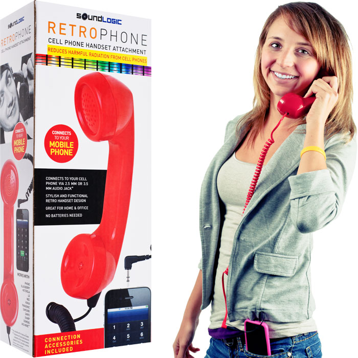 Trademark Poker Retro Phone Cell Phone Handset Red