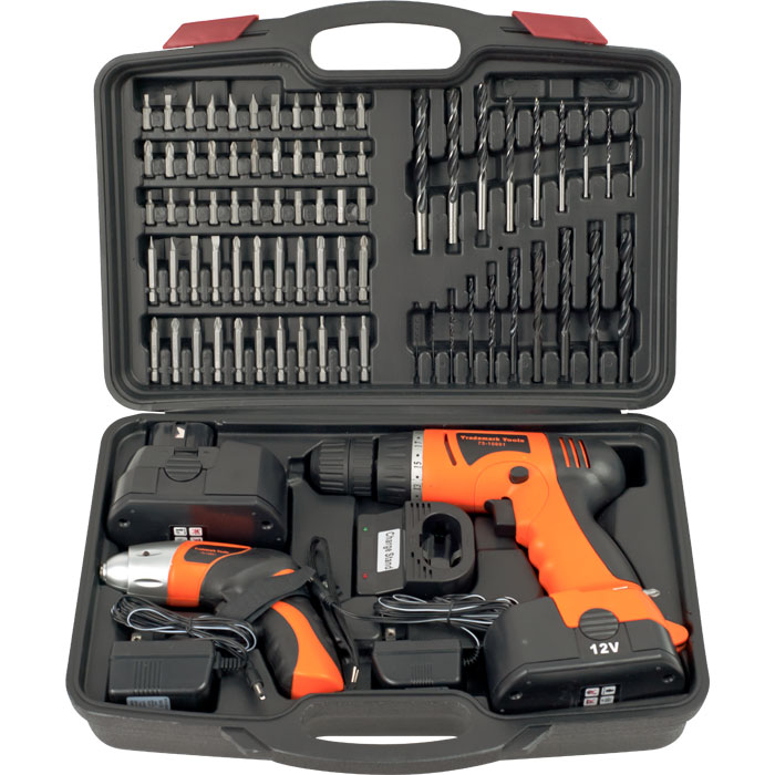 Trademark Toolst 74 Piece Combo Cordless Drill & Driver