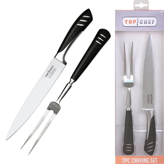 Top Chefr Stainless Steel Carving Set - 2 Pieces