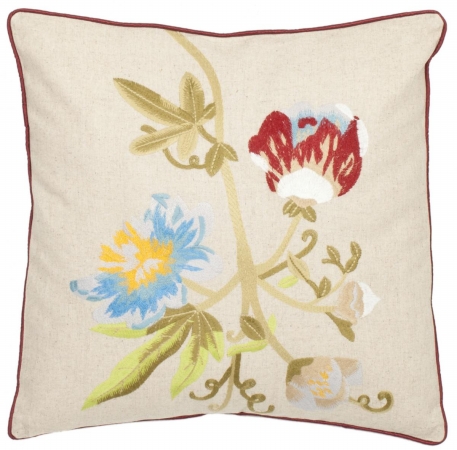 Safavieh PIL800A1818SET2 Holly 18inch Cream Decorative Pillows  Set of 2