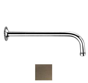 17 In. Showerhaus Long Solid Brass Shower Arm- Brushed Nickel