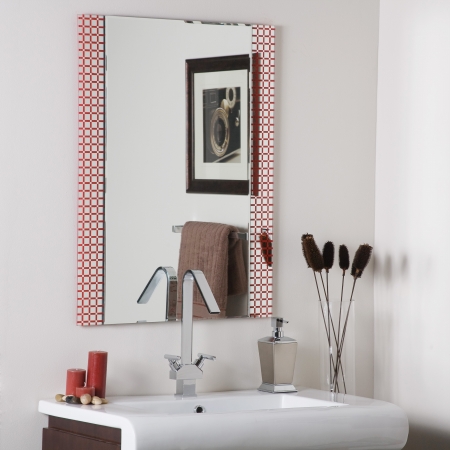 Ssm635 Hip To Be Square Frameless Bathroom Mirror