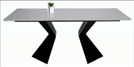 Phyllis Dining PHYLLISDTT Solid Surface Dining Table Top  Grey