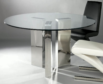 Sabrina Collection SABRINADTRNDT Round Glass Dining Table Top