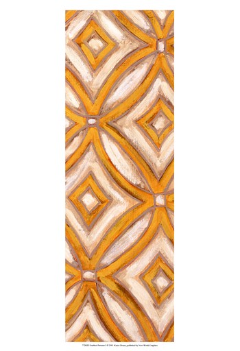 Hand Colored Owp77262d Earthen Patterns I Poster By Karen Deans (13.00 X 19.00)