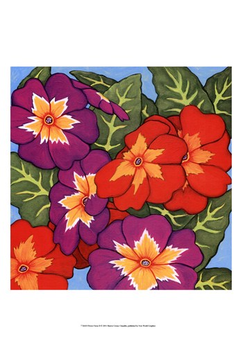 Hand Colored Owp77261d Flower Fiesta Ii Poster By Sharon Chandler (13.00 X 19.00)